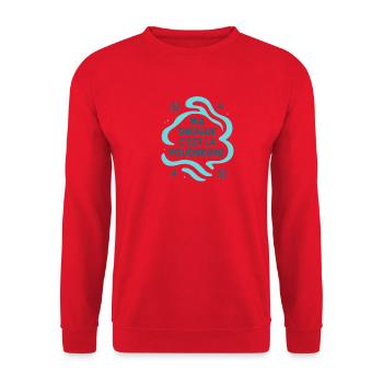Mein Medikament ist Powder / Ski / Snowboard - Unisex Pullover - Rot - Vorne - Alina (178cm) & Michal (187cm)