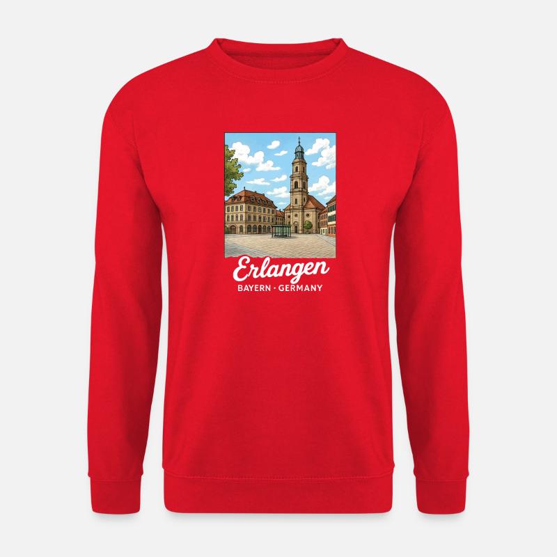 Erlangen - Unisex Pullover - Rot