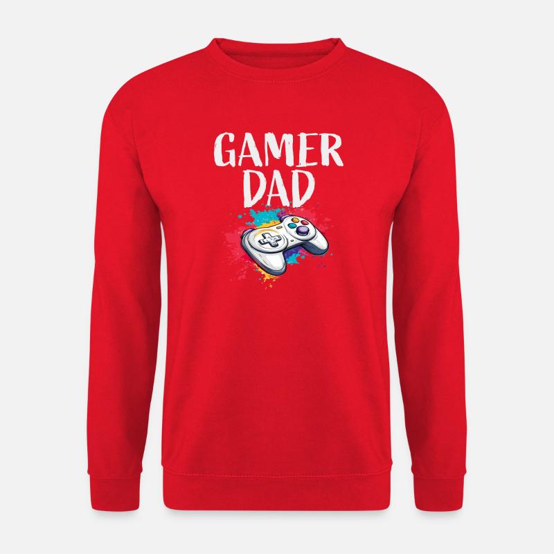 Gamer Dad Controller - Unisex Sweatshirt - red