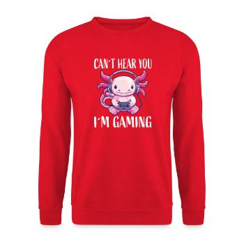 Monstre casque Kawaii pour le jeu - Sweat-shirt Unisexe - rouge - Devant - Alina (178cm) & Michal (187cm)