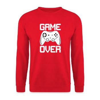 Arcade game Retro gaming Space game over - Unisex Sweatshirt - red - Front - Alina (178cm) & Michal (187cm)