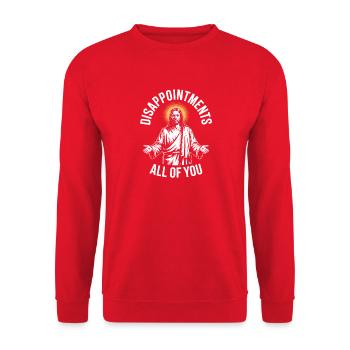 Déceptions à vous tous - Sweat-shirt Unisexe - rouge - Devant - Alina (178cm) & Michal (187cm)