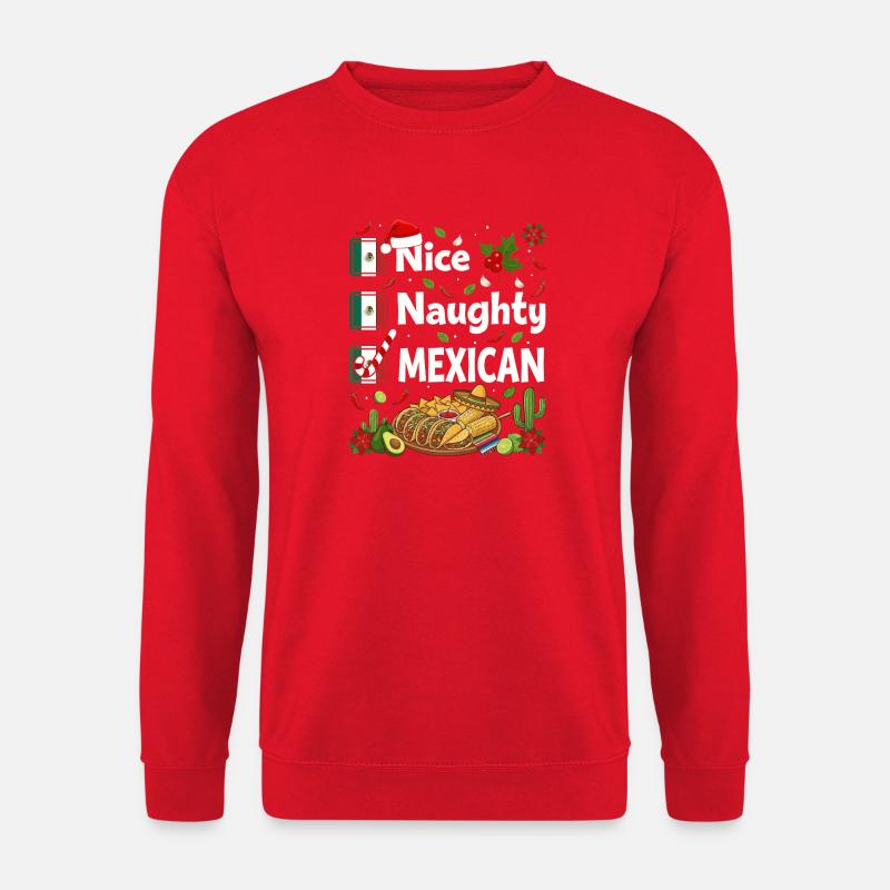 Nice Naughty Mexican Fiesta - Unisex Pullover - Rot