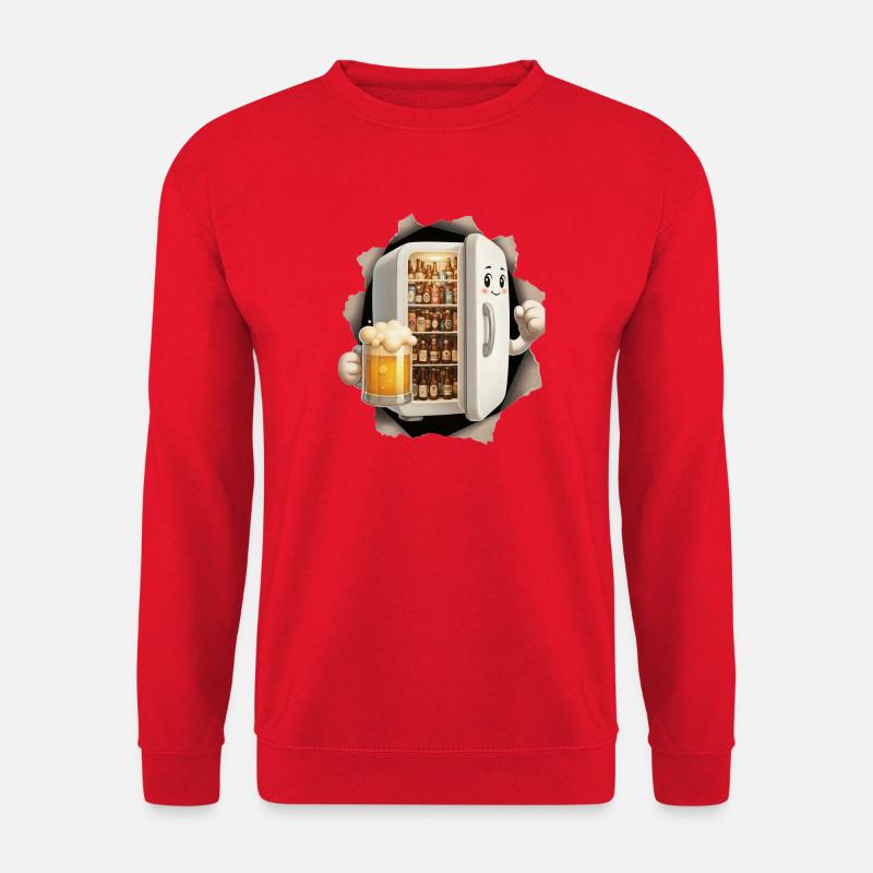Refrigerator Beer - Unisex Sweatshirt - red