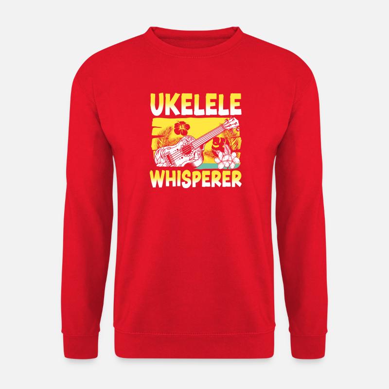 Hawaiian Ukulele Uke Ukulele - Unisex Pullover - Rot