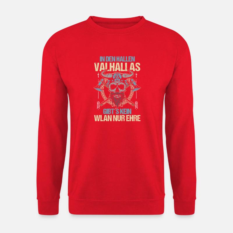 Mittelalter Schildwall Mittelaltermarkt Wikinger - Unisex Pullover - Rot