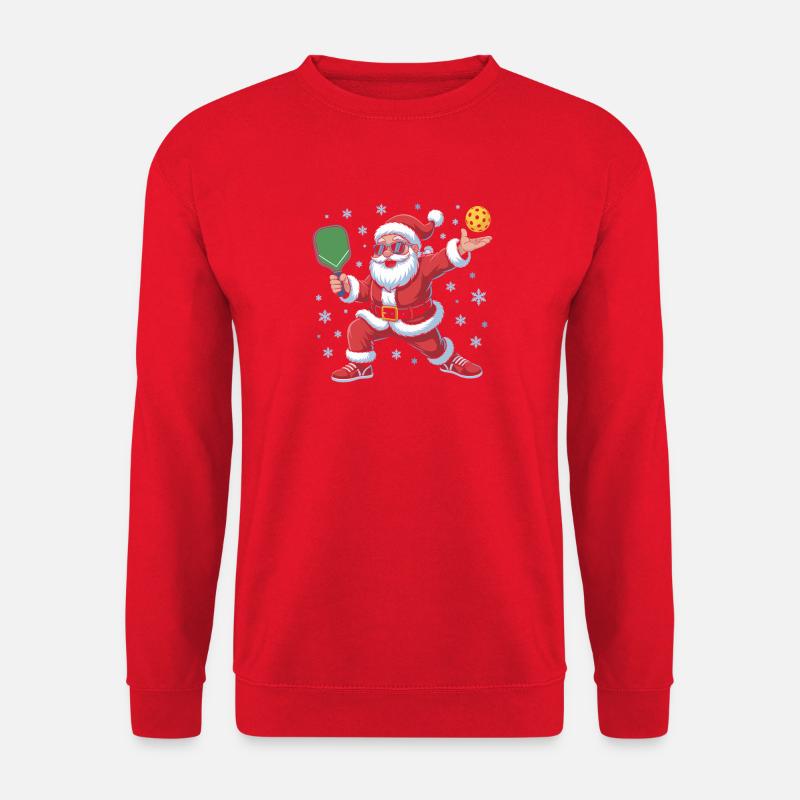 Santa Pingpong Winterdesign - Unisex Pullover - Rot