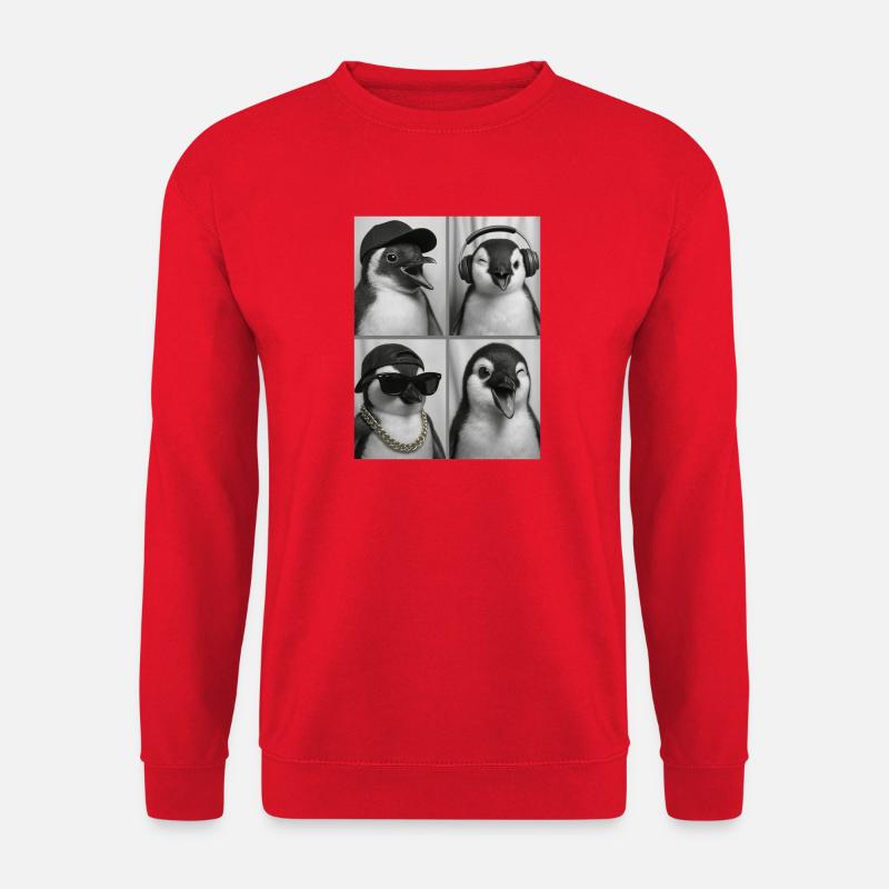 Pinguin - Unisex Pullover - Rot