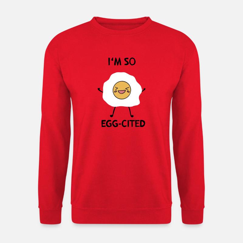 Egg-cited Breakfast Delight - Unisex Sweatshirt - red
