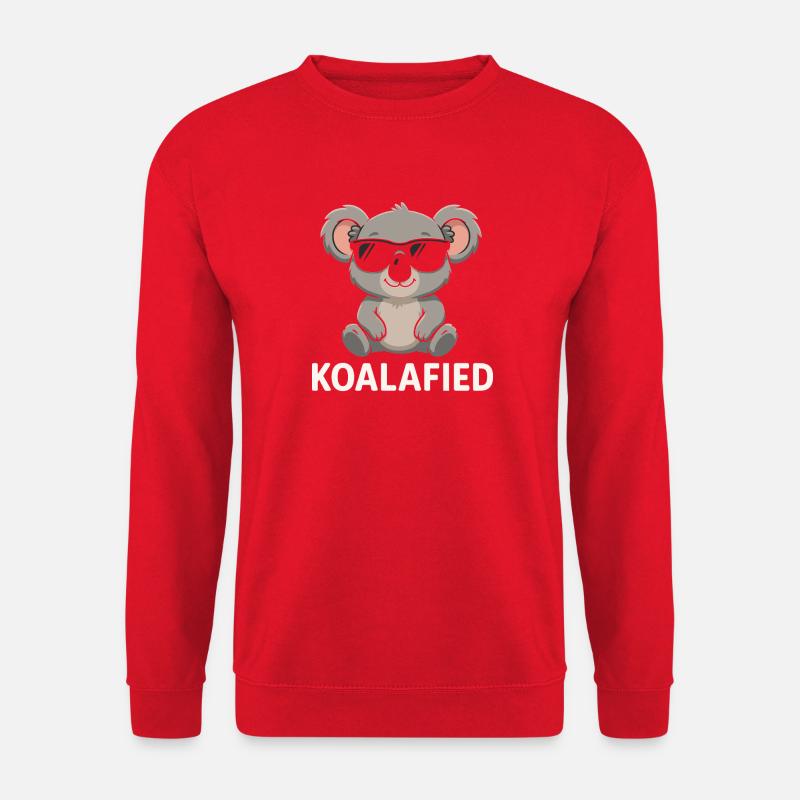 Koala mit Sonnenbrille - Unisex Pullover - Rot