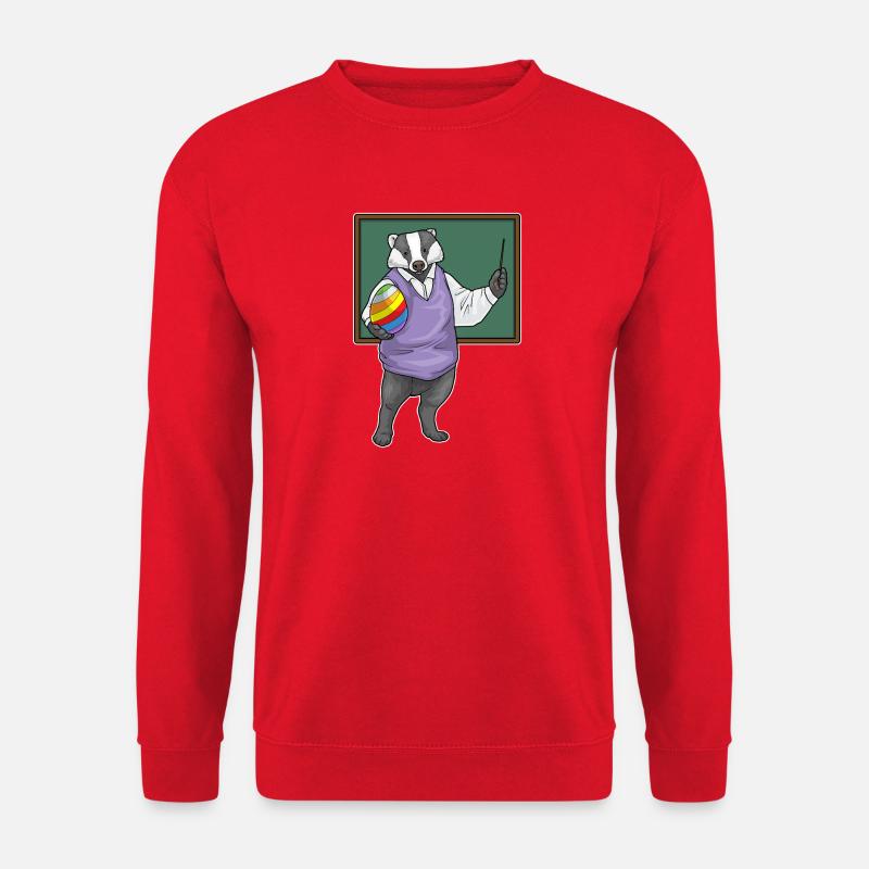 Badger Enseignant de Pâques - Sweat-shirt Unisexe - rouge