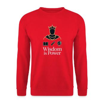 Couronne de la Sagesse - Sweat-shirt Unisexe - rouge - Devant - Alina (178cm) & Michal (187cm)