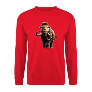 Mammut Wollhaarmammut Eiszeit Mammuts Süßes Mammut - Unisex Pullover - Rot - Vorne - Alina (178cm) & Michal (187cm)