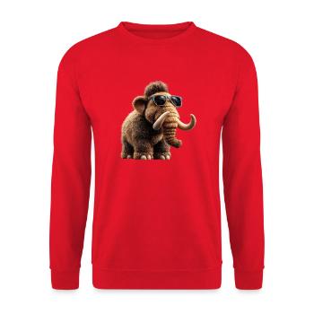 Mammut Wollhaarmammut Eiszeit Mammuts Süßes Mammut - Unisex Pullover - Rot - Vorne - Alina (178cm) & Michal (187cm)