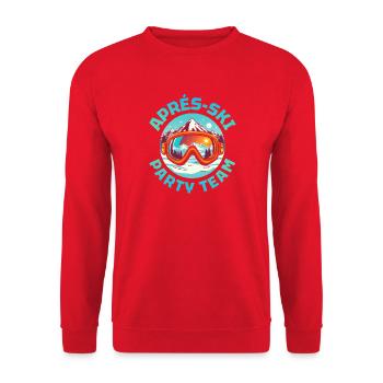 Apres Ski Party Team - Unisex Pullover - Rot - Vorne - Alina (178cm) & Michal (187cm)