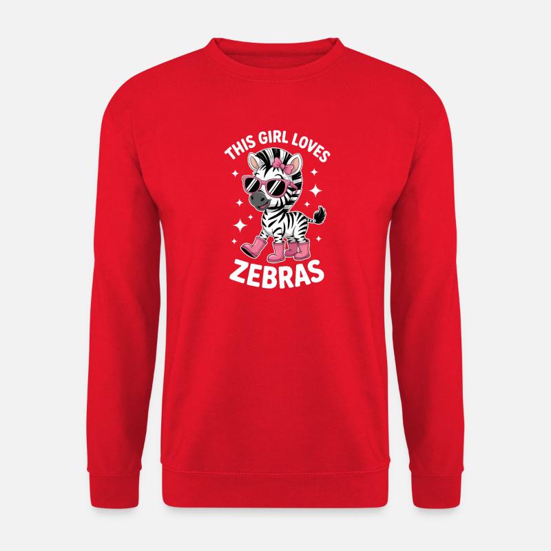 Zebra Saying Funny Zebra Gift - Unisex Sweatshirt - red
