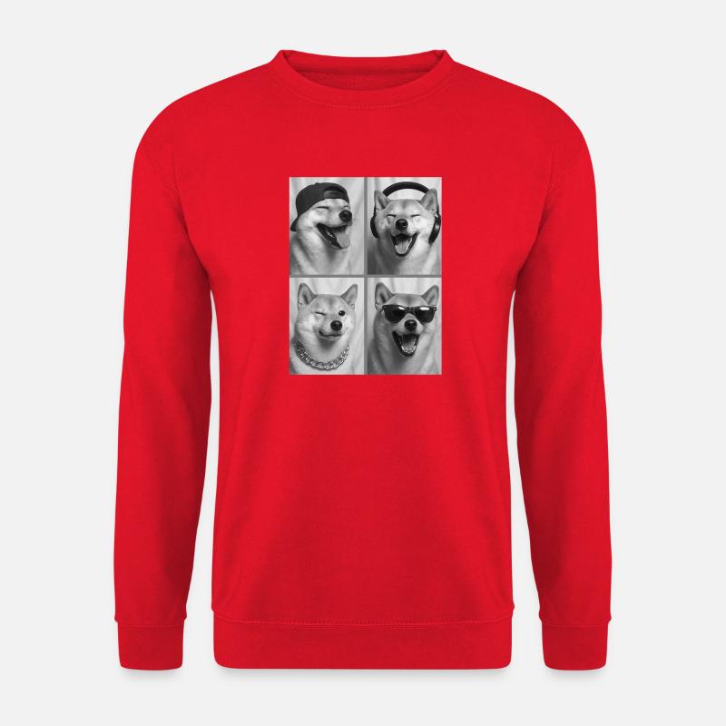 Shiba Inu - Unisex Pullover - Rot
