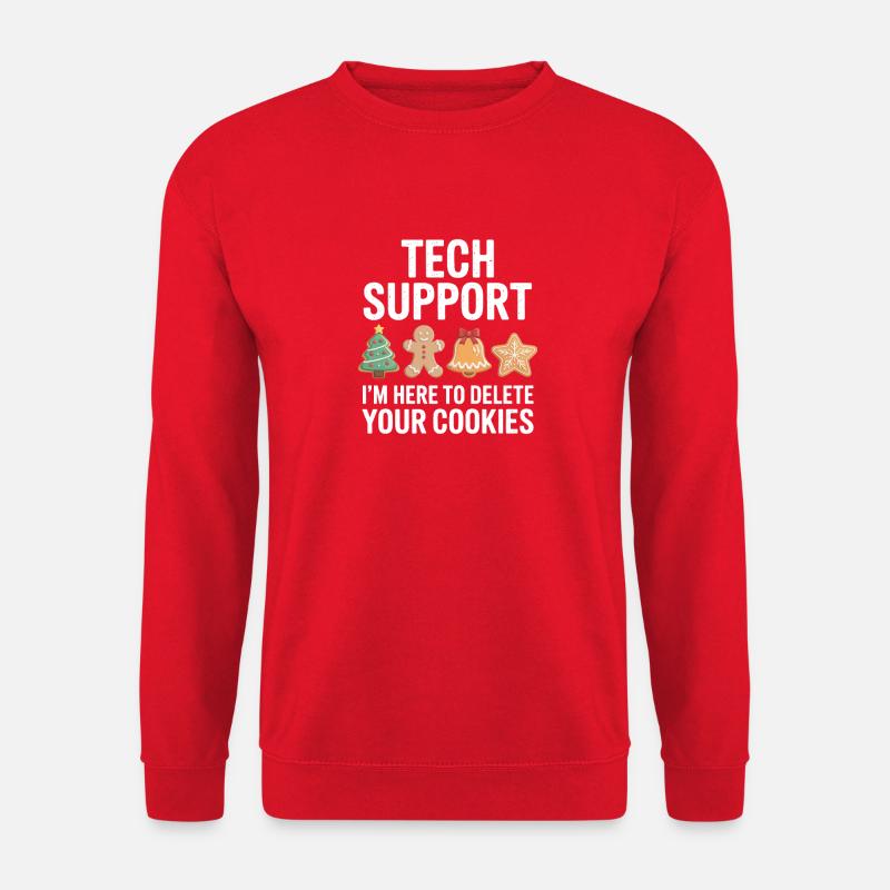 Tech Support Cookie Deletion - Unisex Sweatshirt - red