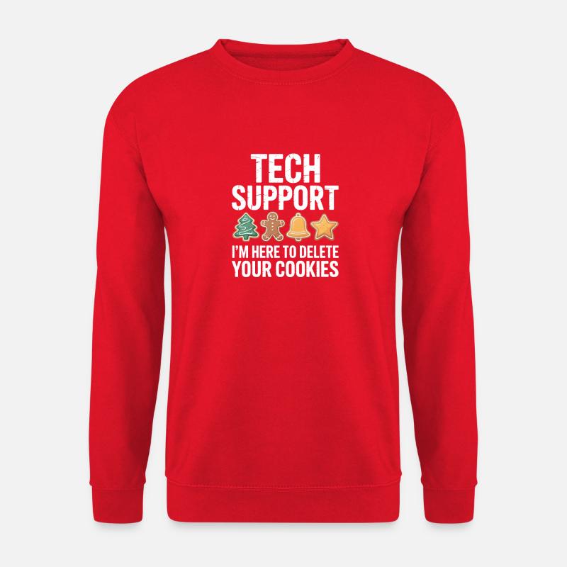 Technische Support-Cookie-Bereinigung - Unisex Pullover - Rot
