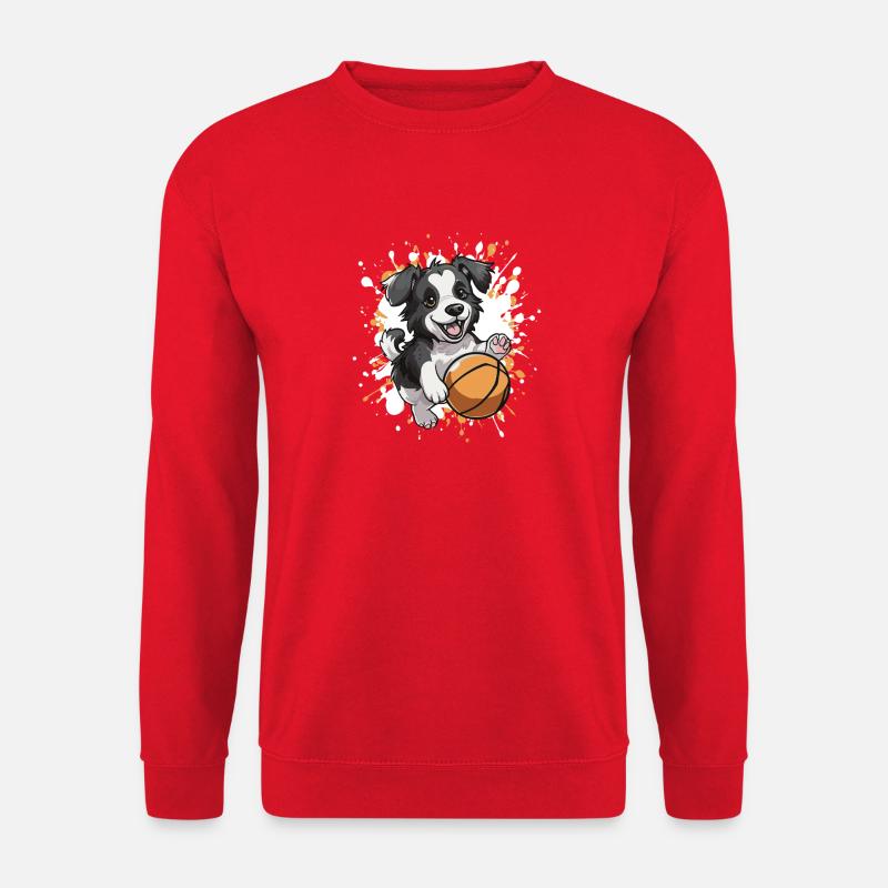 Pfotenball Hund - Unisex Pullover - Rot