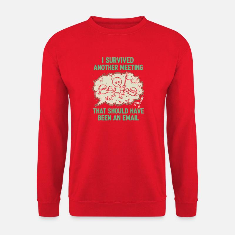 Office - Spruch - Unisex Pullover - Rot