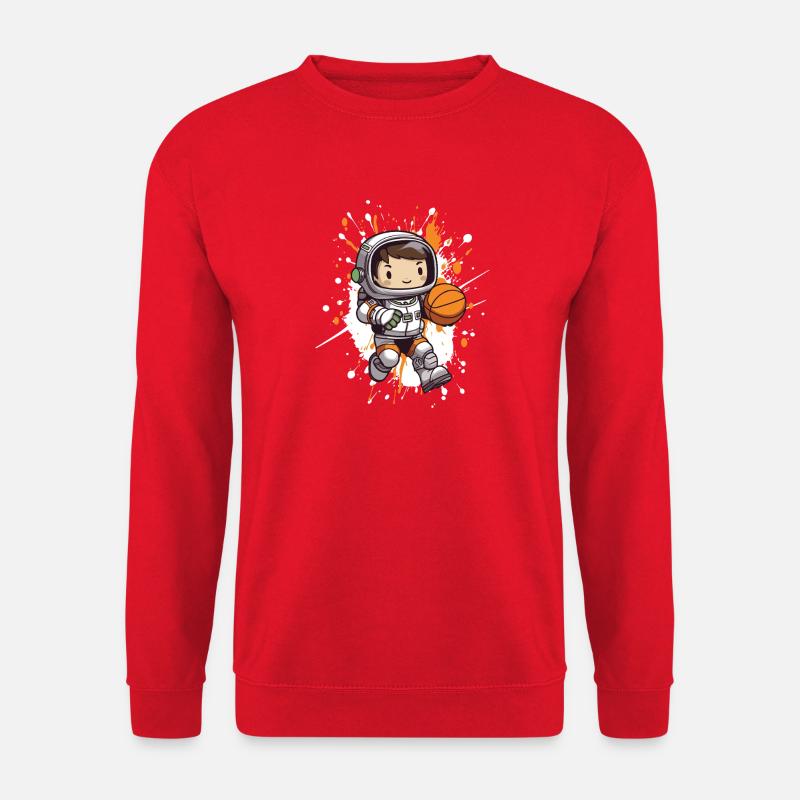 Astronaut Basketball Splash - Unisex Pullover - Rot