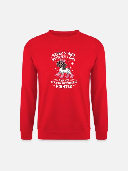 Deutsch Kurzhaar Sprüche Deutsch Kurzhaar Geschenk - Unisex Pullover - Rot