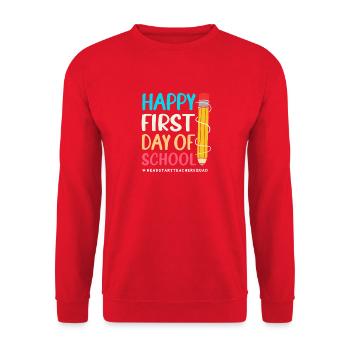 preschool - Unisex Sweatshirt - red - Front - Alina (178cm) & Michal (187cm)