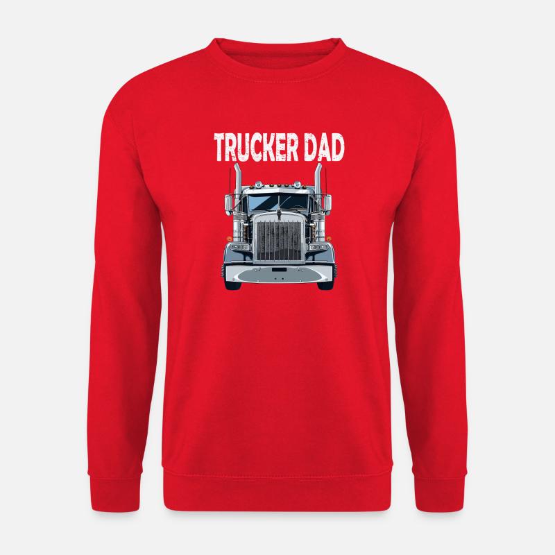 Trucker Dad Frontale Kraft - Unisex Sweatshirt - red