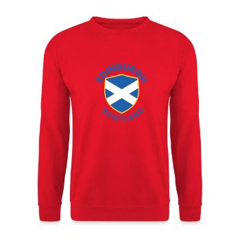 Blason de l’Écusson d’Édimbourg, Écosse - Sweat-shirt Unisexe - rouge - Devant - Alina (178cm) & Michal (187cm)