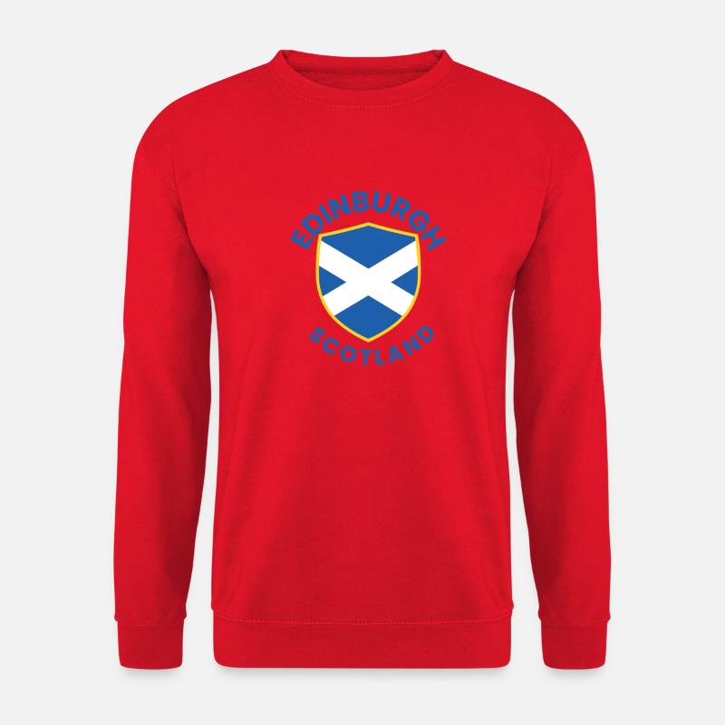 Edinburgh Scotland Wappen - Unisex Pullover - Rot