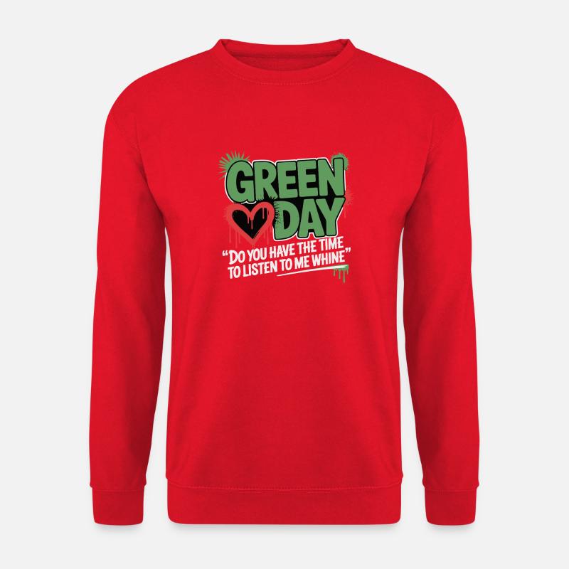 Emerald Heart Splash Tee - Unisex Sweatshirt - red