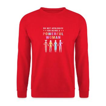 Féminisme Féministe Féministe Journée des Femmes - Sweat-shirt Unisexe - rouge - Devant - Alina (178cm) & Michal (187cm)
