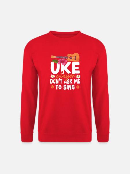 Hawaiian Ukulele Uke Uke Player - Unisex Sweatshirt - red