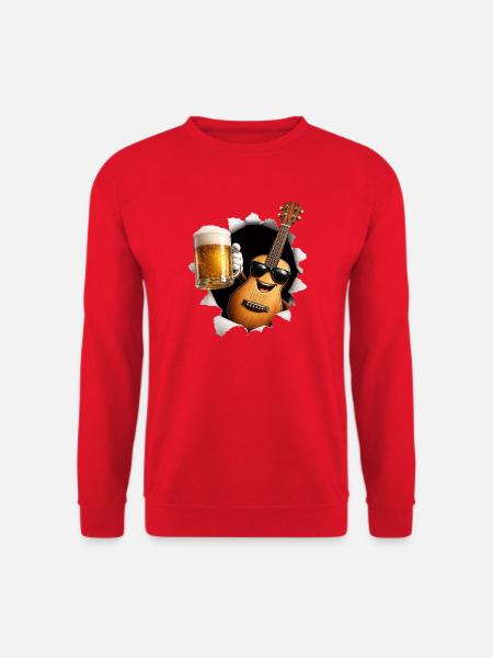 Ukulele Bier - Unisex Pullover - Rot