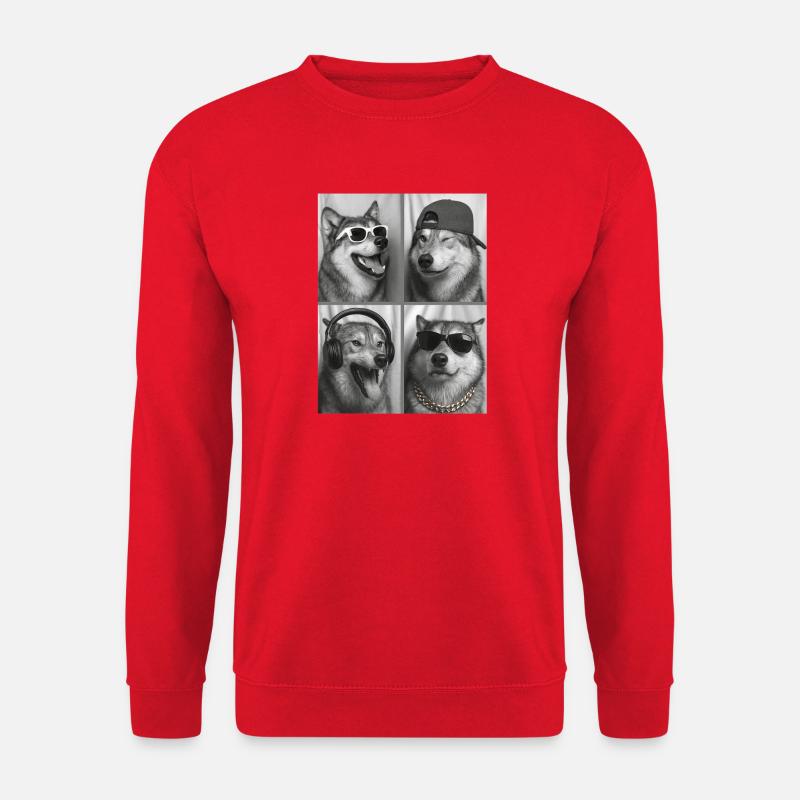 Wolf - Unisex Pullover - Rot