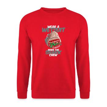 Diving Diver Snorkeling Recreational Diver - Unisex Sweatshirt - red - Front - Alina (178cm) & Michal (187cm)