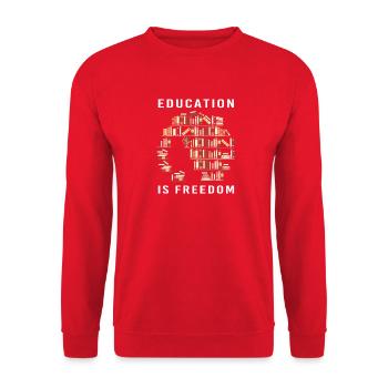 Black History Month Black power - Unisex Sweatshirt - red - Front - Alina (178cm) & Michal (187cm)