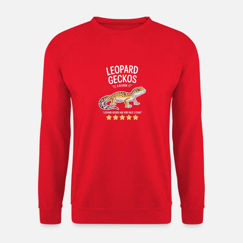 Leopard Gecko Review Tee - Unisex Sweatshirt - red