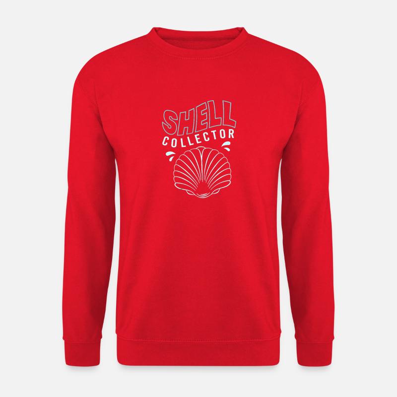 Muschelsammler Muschel - Unisex Pullover - Rot