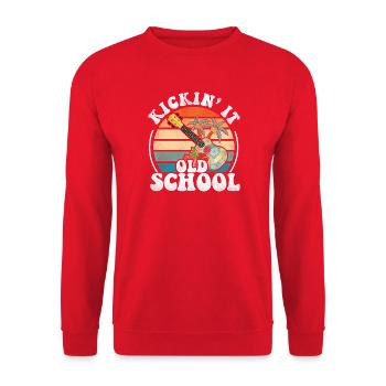 Ukulélé hawaïen ukulélé rétro vintage - Sweat-shirt Unisexe - rouge - Devant - Alina (178cm) & Michal (187cm)