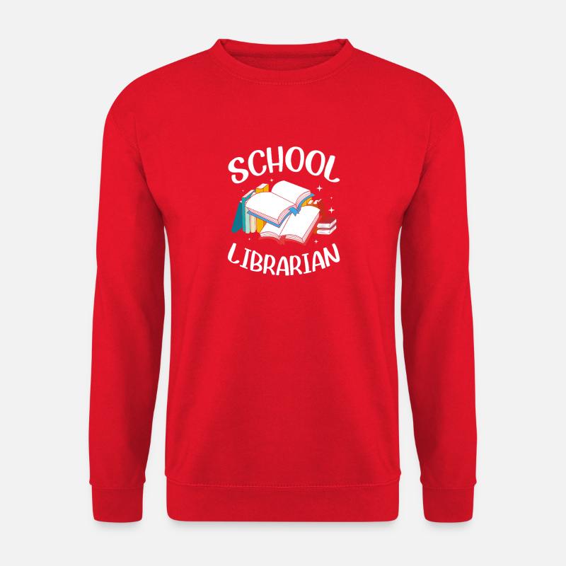 Reading Library Bookworm - Unisex Sweatshirt - red