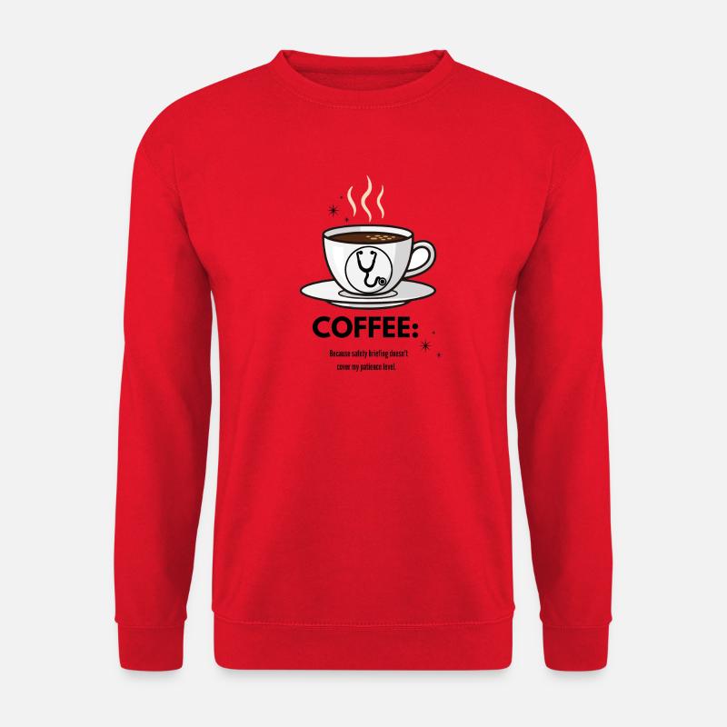Coffee & Nursing Survival - Funny Nurse Gift - Unisex Pullover - Rot