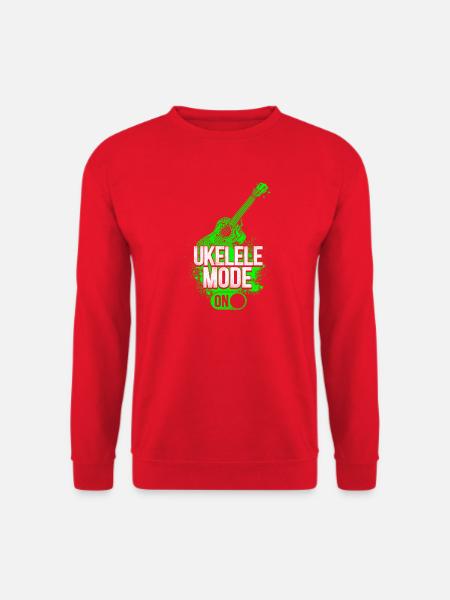 Hawaiian Ukulele Uke Ukulele Mode - Unisex Pullover - Rot