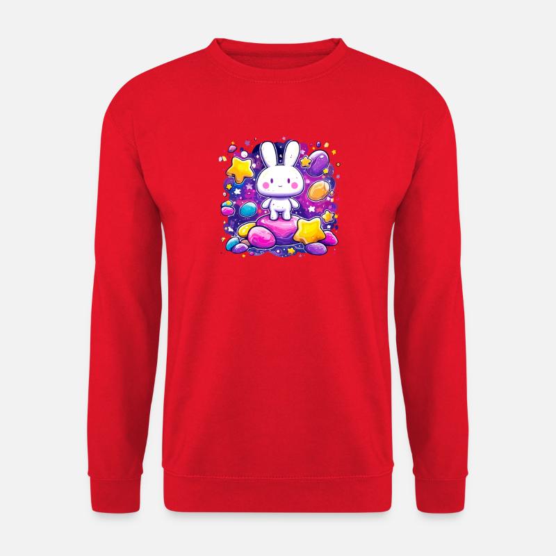 Wunderhäschen im Sternennest - Unisex Pullover - Rot