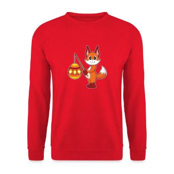 Fox Easter Fishing - Unisex Sweatshirt - red - Front - Alina (178cm) & Michal (187cm)