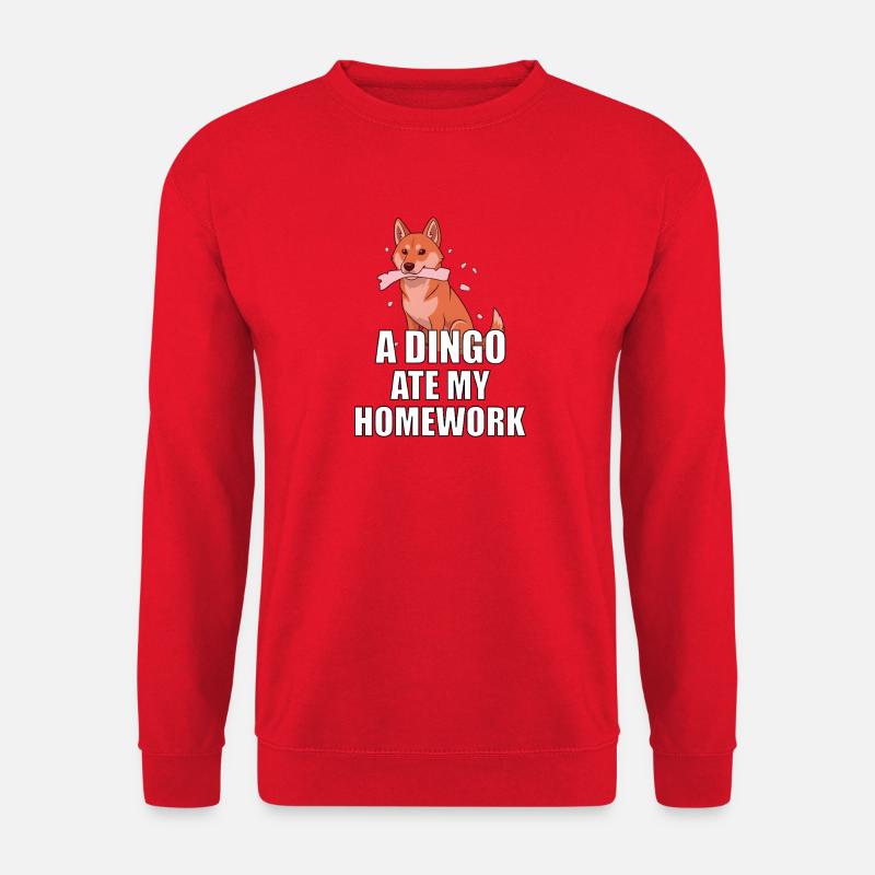 A Dingo Ate My Homework - Unisex Pullover - Rot