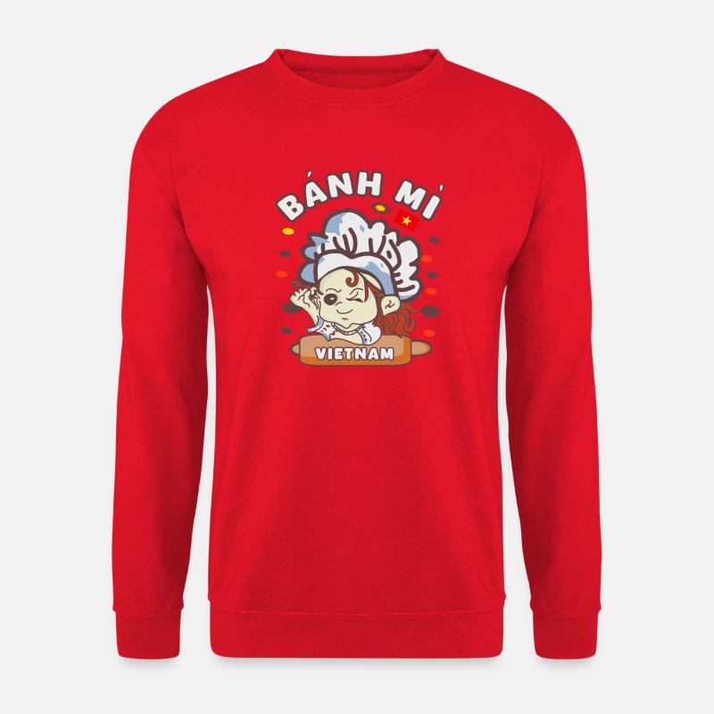 banh mi Vietnam kawaii - Unisex Pullover - Rot