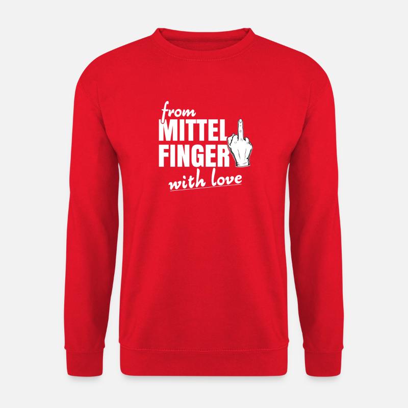 From Mittelfinger with love - Unisex Sweatshirt - red