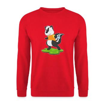Joueur de handball moufette Sport de handball - Sweat-shirt Unisexe - rouge - Devant - Alina (178cm) & Michal (187cm)